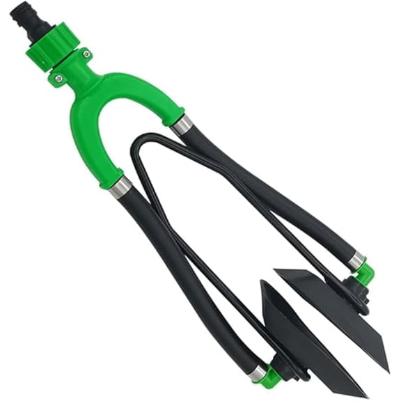 ISURE MARINE Green Universal Round Dual Water Feed Outboard Motor Water Flusher Boat Ear Muff Engine Flusher for Marine