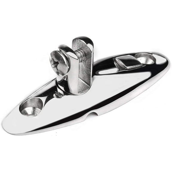 ISURE MARINE Heavy Duty 360 Degrees Swivel Quick Release Deck Hinge Side Mount 316 Stainless Steel Boat Bimini Top Hardware Without fasterneres