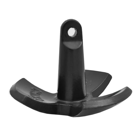 ISURE MARINE River Anchor Black Vinyl Coated Cast Iron 18lb