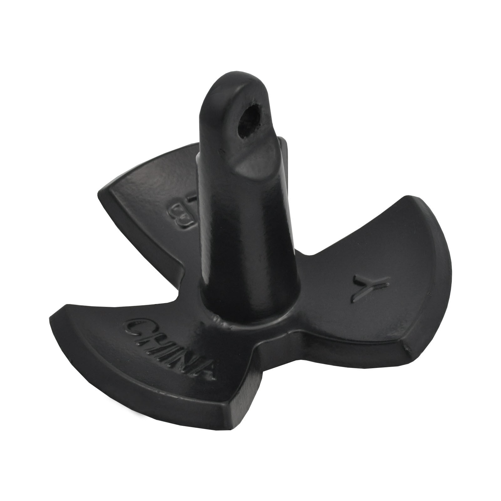 ISURE MARINE River Anchor Black Vinyl Coated Cast Iron 18lb