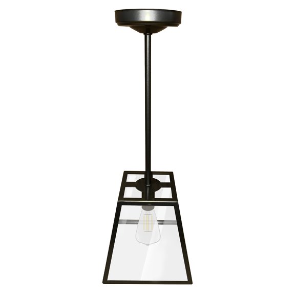 ISWITCH 12V RV Pendant Light,Modern Black Nickel,Dimmable 3500K ,LED Trapezoid Ceiling Light Fixture ,for Camper, Trailer,and Caravan Kitchen & Dinette