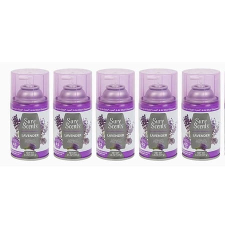 ISYT Sure Scents Automatic Spray Refills, 4.5 oz. Lavender Scent (5 Pack)