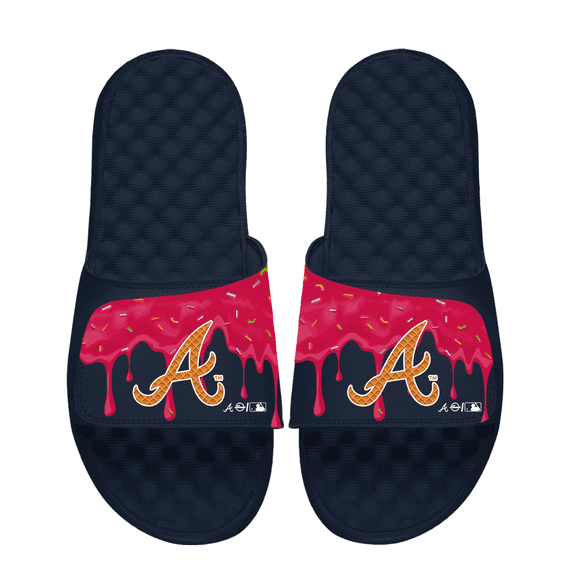 ISlide Atlanta Braves Ice Cream Drip Slide Sandals