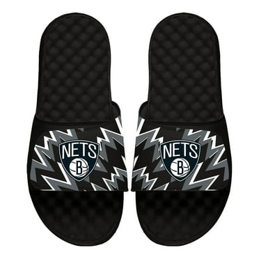 ISlide Black Brooklyn Nets High Energy Slide Sandals
