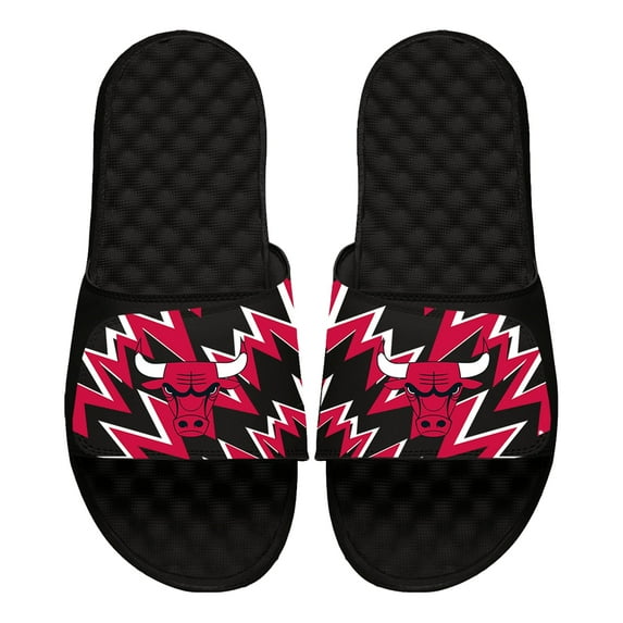 ISlide Black Chicago Bulls High Energy Slide Sandals