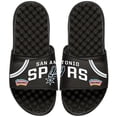 thumbnail image 1 of ISlide Black San Antonio Spurs NBA Hardwood Classics Jersey Slide Sandals, 1 of 1
