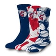 thumbnail image 1 of ISlide Cleveland Guardians Three-Pack Lifestyle Crew Socks Set, 1 of 4