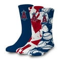 thumbnail image 1 of ISlide Los Angeles Angels Three-Pack Lifestyle Crew Socks Set, 1 of 4