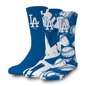 ISlide Los Angeles Dodgers Three-Pack Lifestyle Crew Socks Set