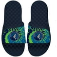 thumbnail image 1 of ISlide Navy Minnesota Timberwolves Tie Dye Slide Sandals, 1 of 1