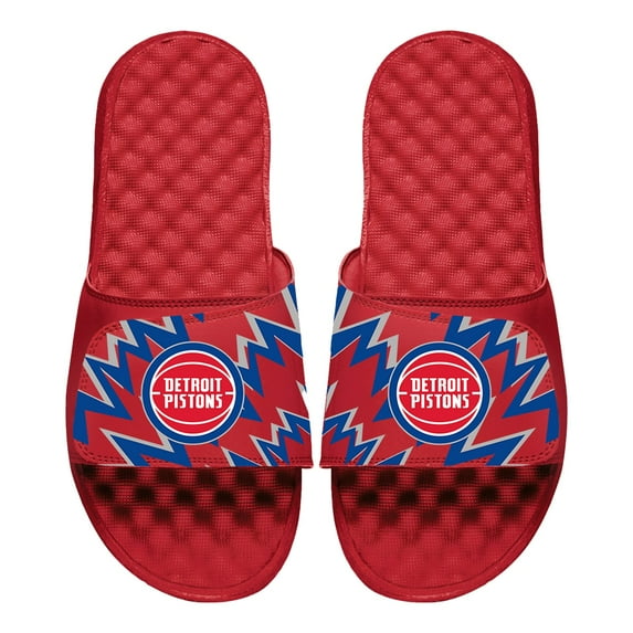 ISlide Red Detroit Pistons High Energy Slide Sandals