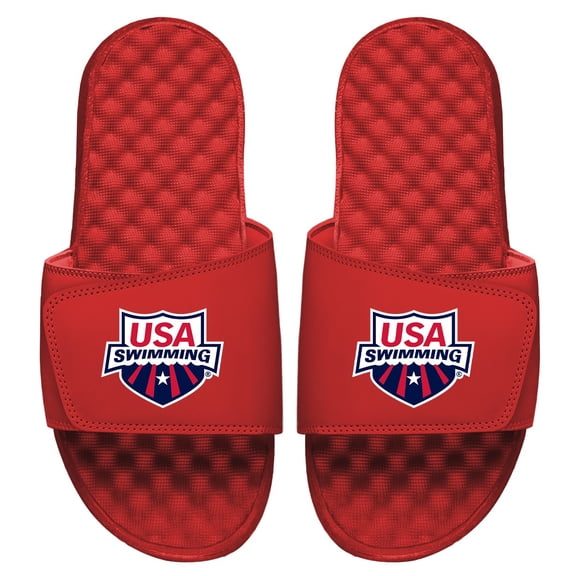 ISlide Red USA Swimming Primary Slide Sandals