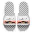 thumbnail image 1 of ISlide White Martin Truex Jr Car Signature Stack Slide Sandals, 1 of 1