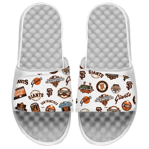 ISlide White San Francisco Giants Cooperstown Collection Loudmouth Slide Sandals