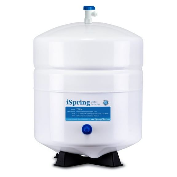 ISpring t32m White 4 gal Pressurized Water Storage Water Tank