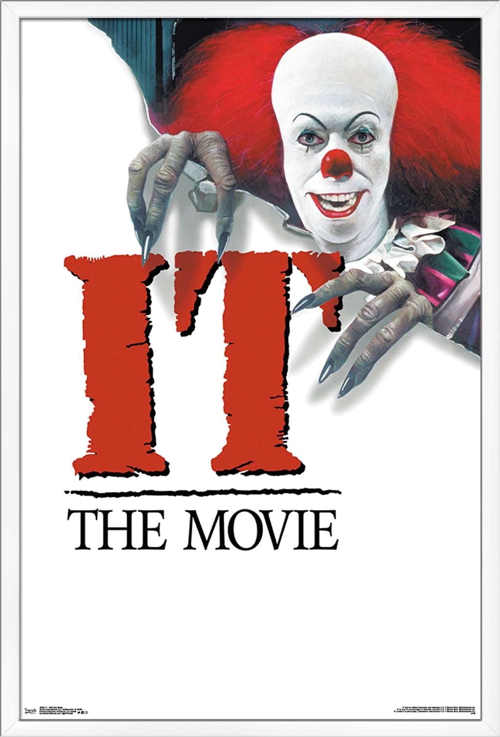 IT - 1990 One Sheet Wall Poster, 22.375" x 34", Framed