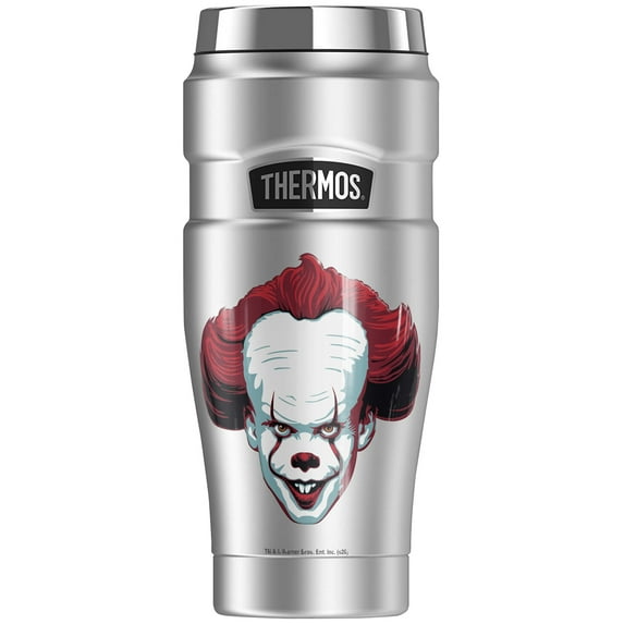 IT 2017 Pennywise Come Home THERMOS STAINLESS KING Stainless Steel Travel Tumbler, Vacuum insulated & Double Wall, 16oz