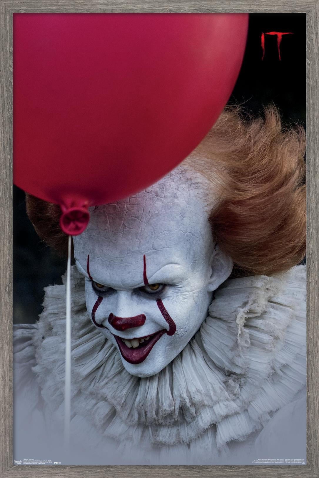 IT - Balloon Wall Poster, 14.725" x 22.375", Framed