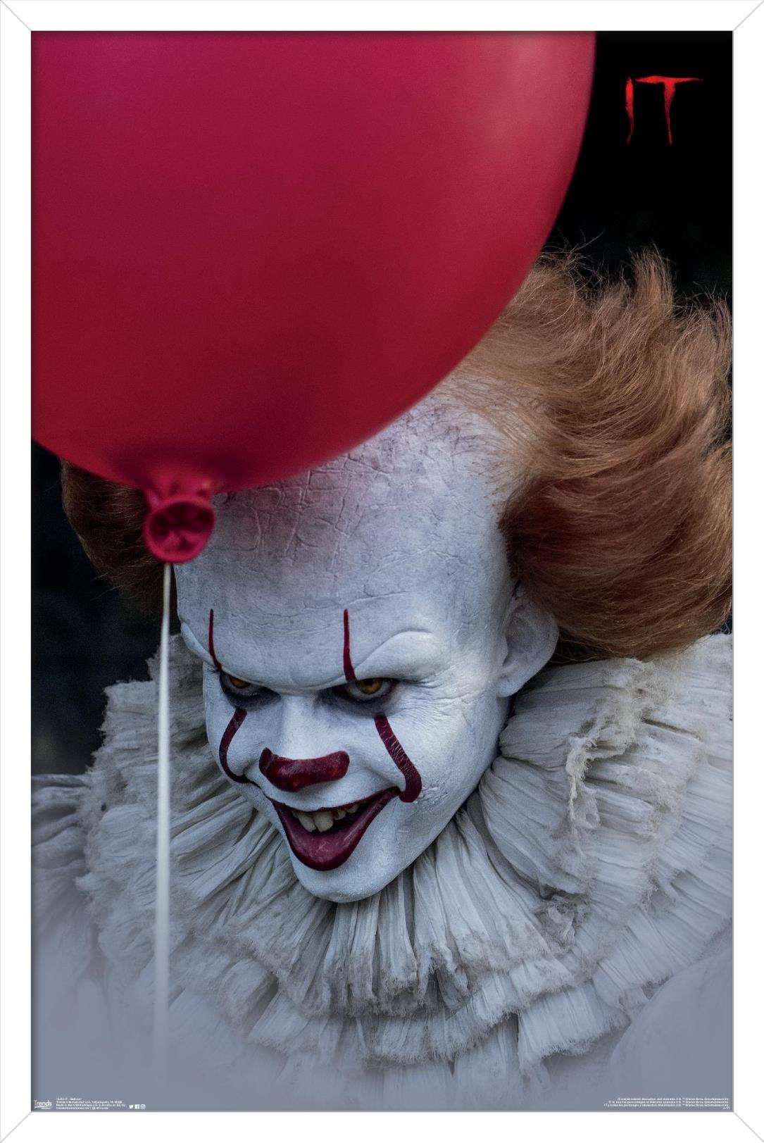 IT - Balloon Wall Poster, 14.725" x 22.375", Framed