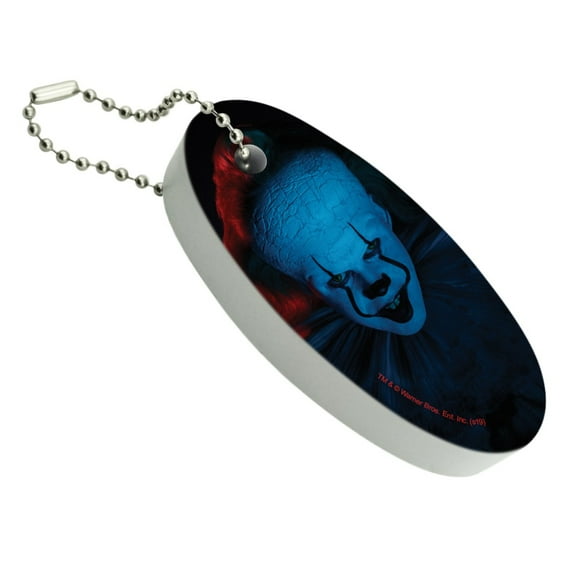 IT: Chapter 2 Blue Pennywise Floating Keychain Oval Foam Fishing Boat Buoy Key Float