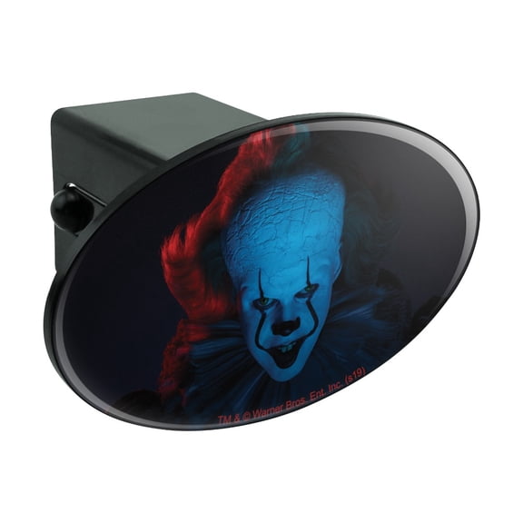 IT: Chapter 2 Blue Pennywise Oval Tow Trailer Hitch Cover Plug Insert