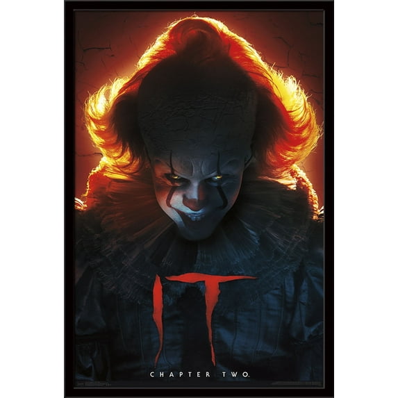 IT: Chapter 2 - EVil Glow Wall Poster, 22.375" x 34", Framed