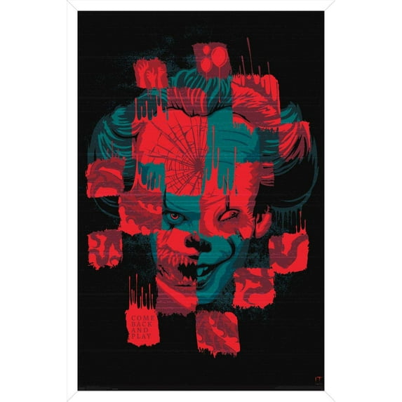 IT: Chapter 2 - Faces Wall Poster, 14.725" x 22.375", Framed