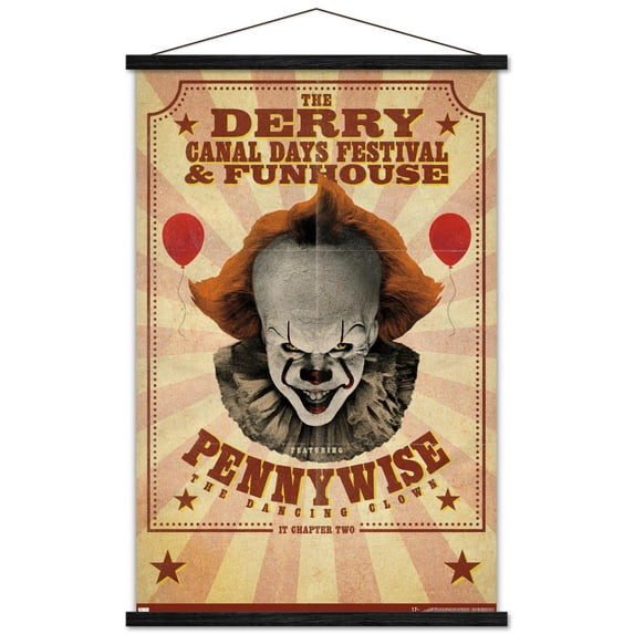 IT: Chapter 2 - Funhouse Wall Poster with Magnetic Frame, 22.375" x 34"