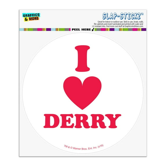 IT: Chapter 2 I Love Derry Automotive Car Window Locker Circle Bumper Sticker