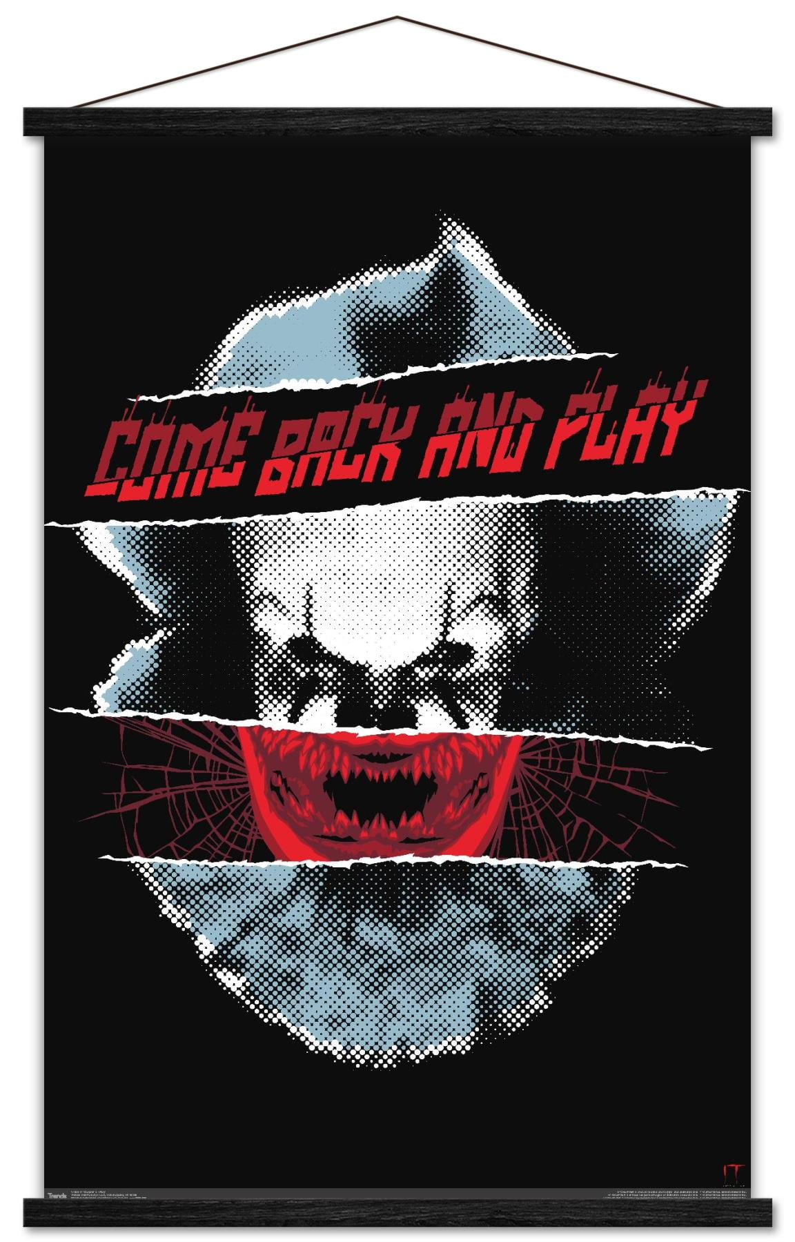 IT: Chapter 2 - Play Wall Poster with Wooden Magnetic Frame, 22.375" x 34"
