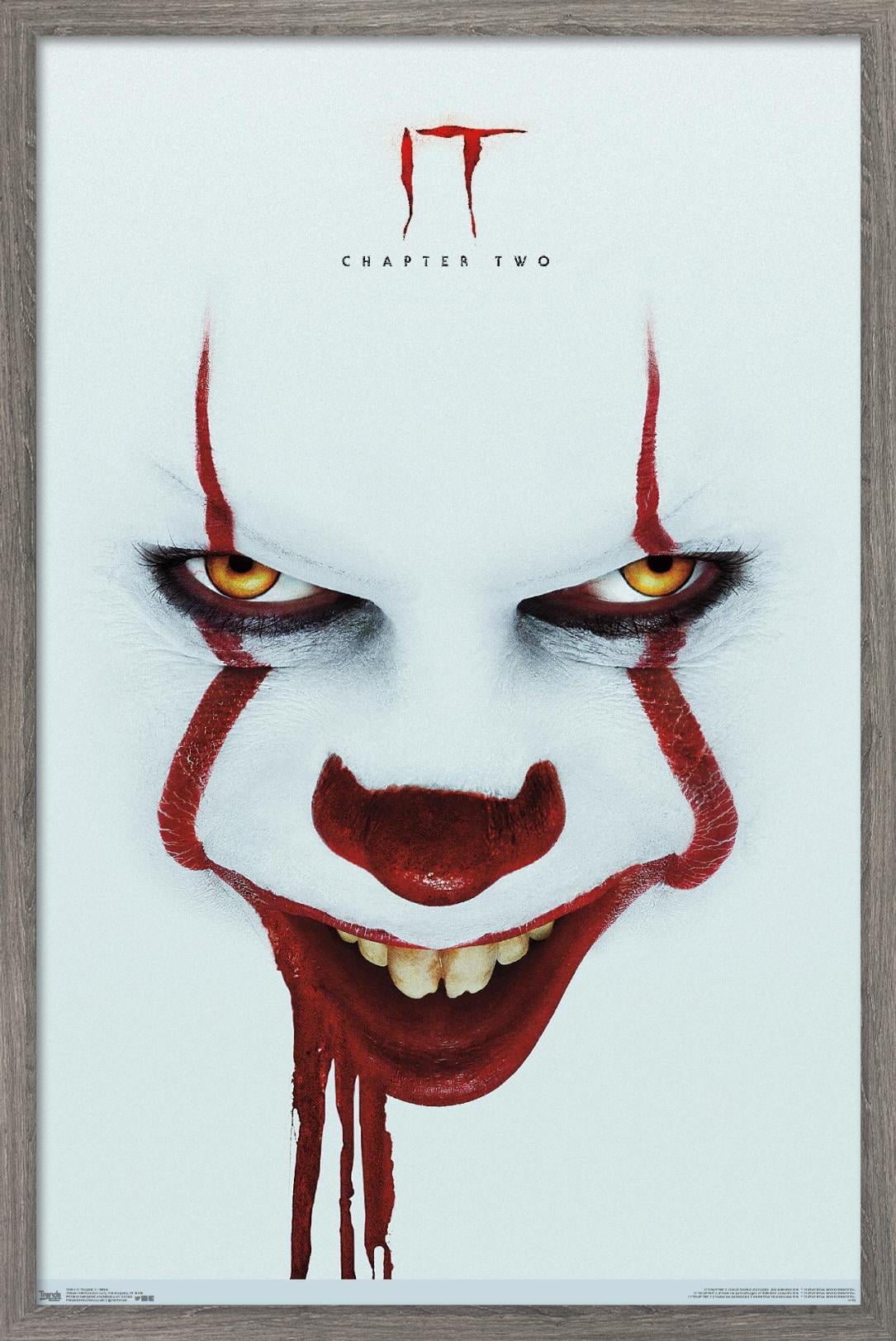IT: Chapter 2 - Smile One Sheet Wall Poster, 14.725" x 22.375", Framed