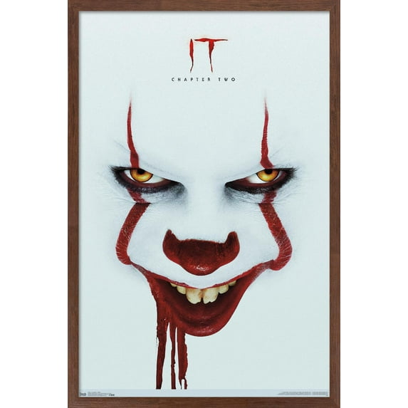IT: Chapter 2 - Smile One Sheet Wall Poster, 14.725" x 22.375", Framed