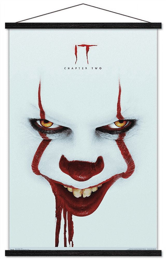 IT: Chapter 2 - Smile One Sheet Wall Poster with Magnetic Frame, 22.375" x 34"