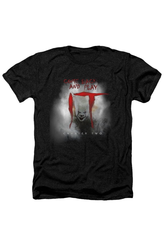 IT Chapter Two Heather T-Shirt Fog Black Tee
