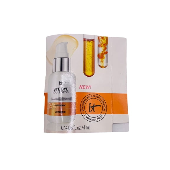 IT Cosmetics, Serum Bye Bye Dullness Concentrated Derma, 0.14oz/4ml
