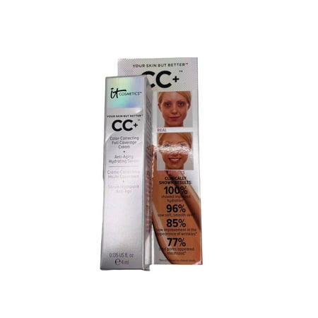 IT Cosmetics, Serum CC+ Color Correcting Full Coverage Cream, 0.135oz/4ml