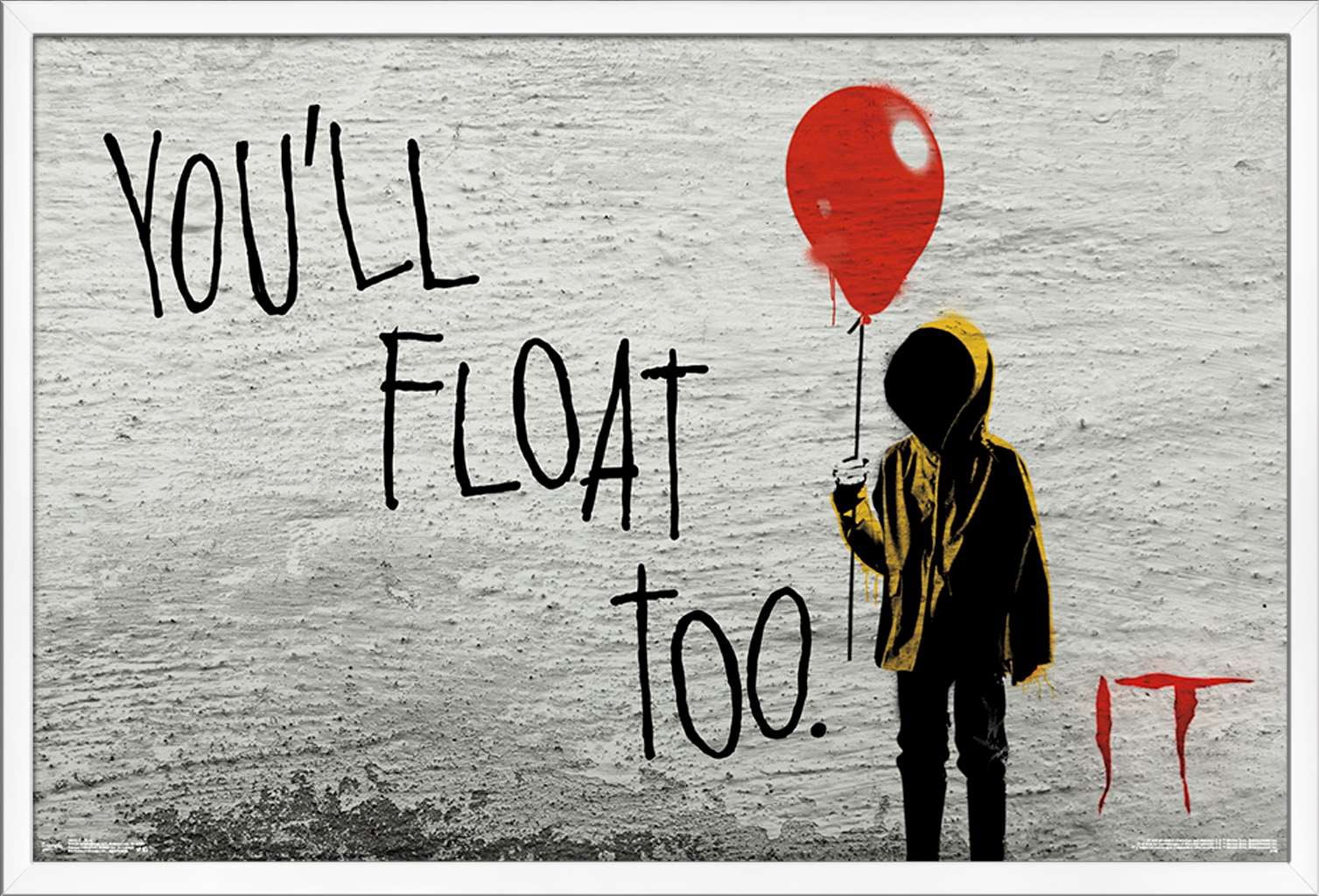 IT - Float Wall Poster, 22.375" x 34", Framed