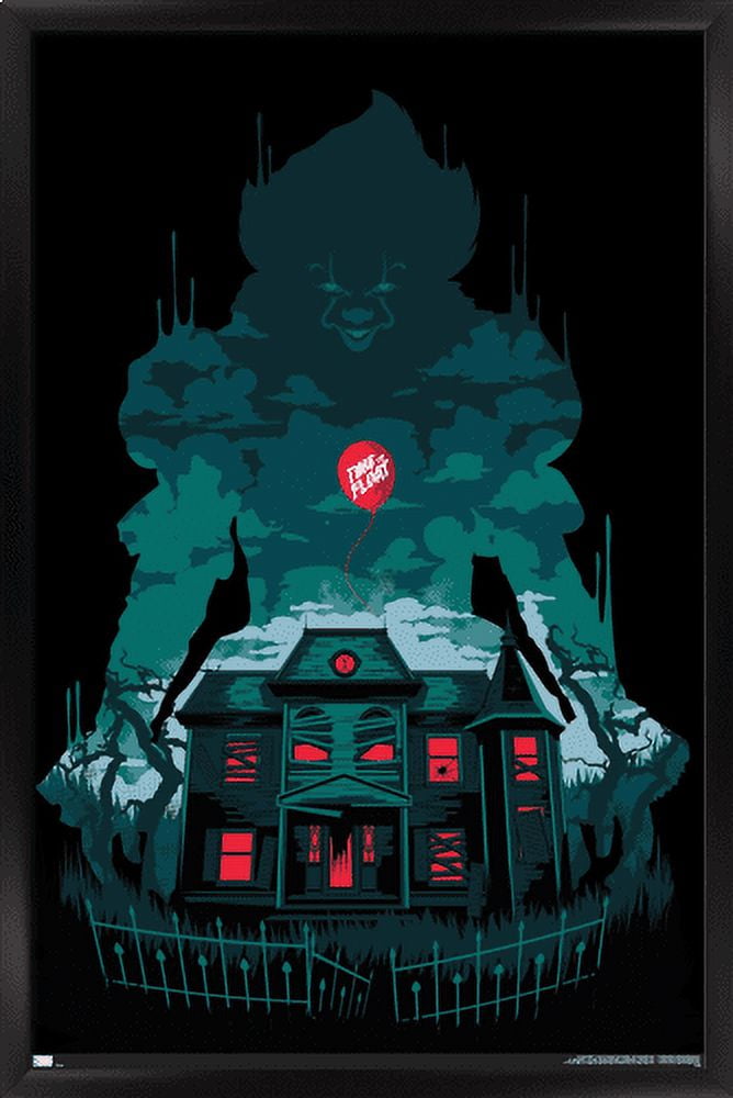 IT - House Wall Poster, 14.725" x 22.375", Framed