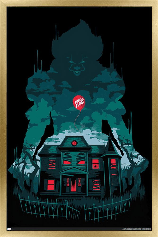 IT - House Wall Poster, 22.375" x 34", Framed