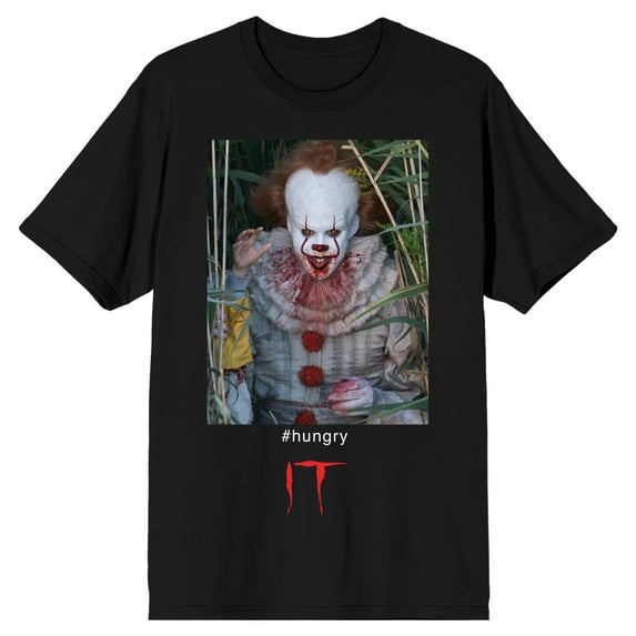IT Hungry Clown Pennywise Black Tee Shirt-XXL