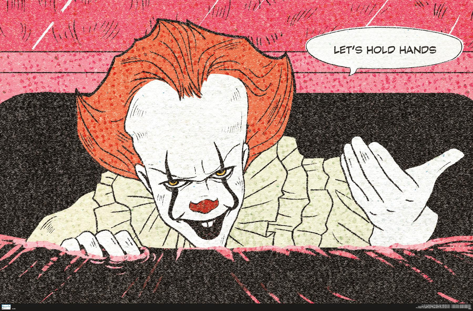 IT - Let's Hold Hands Wall Poster, 14.725" x 22.375"