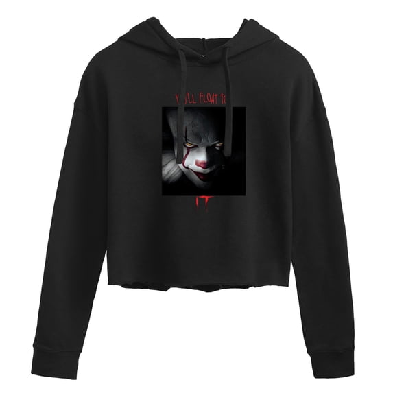 IT - Logo - Junior's Cropped Hoodie