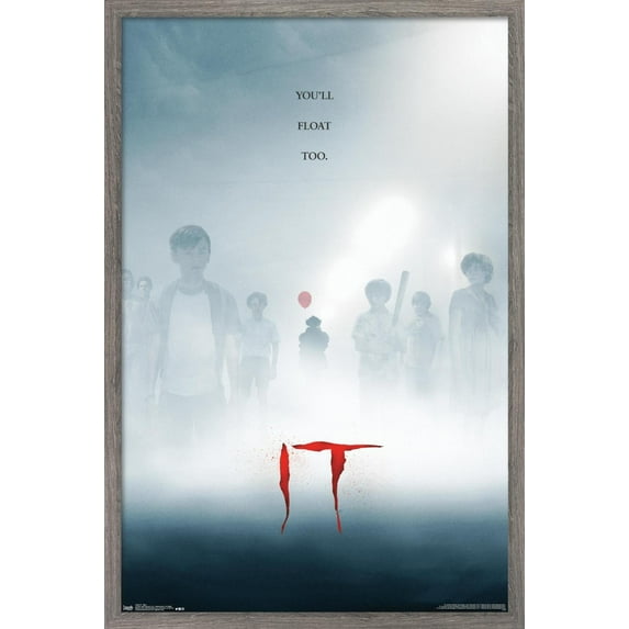 IT - Mist Wall Poster, 22.375" x 34", Framed