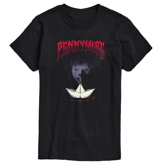 IT Movie - Pennywise Poster - Men's Short Sleeve Graphic T-Shirt