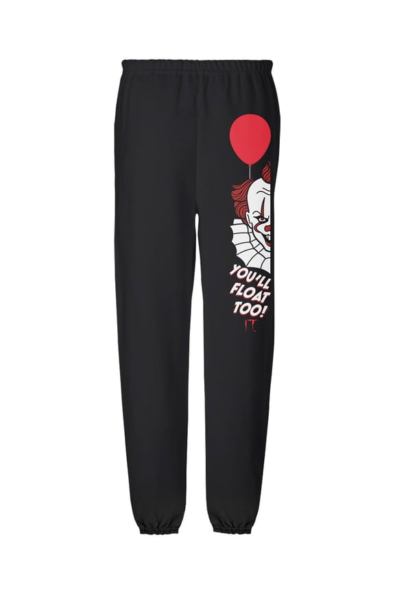 IT Pennywise Balloon Mens Jogger Sweatpants, Black, Large