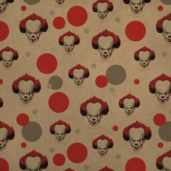 IT Pennywise Come Home Premium Kraft Gift Wrap Wrapping Paper Roll