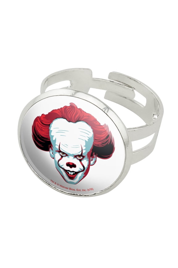 IT Pennywise Come Home Silver Plated Adjustable Novelty Ring