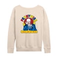 thumbnail image 1 of IT Movie - Pennywise Eat You Lightweight French Terry Wide Neck Long Sleeve Graphic Shirt, 1 of 4