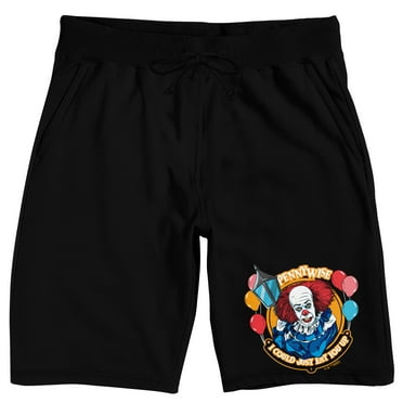 IT Pennywise I Could Just Eat You Up Men's Black Sleep Pajama Shorts-XXL