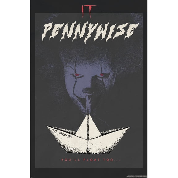 IT - Pennywise SS Georgie Wall Poster, 14.725" x 22.375"